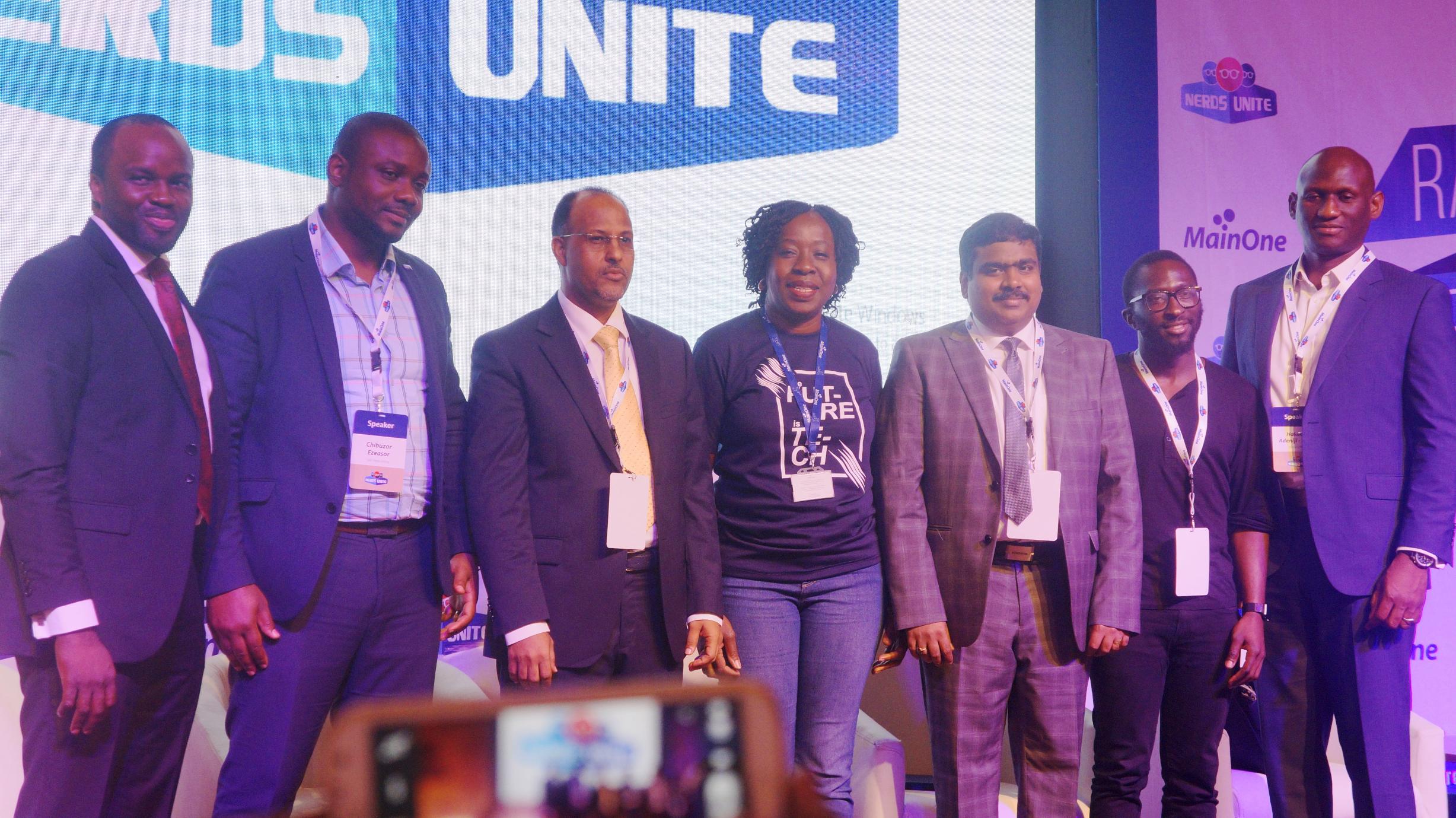 Opeke and other sstakeholders at Nerds Unite 2018