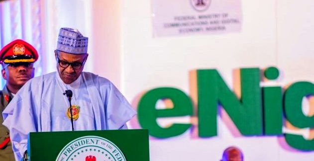 Buhari speaks at eNigeria 2019